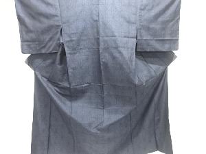 麻の葉模様織り出し本場泥大島紬単衣着物